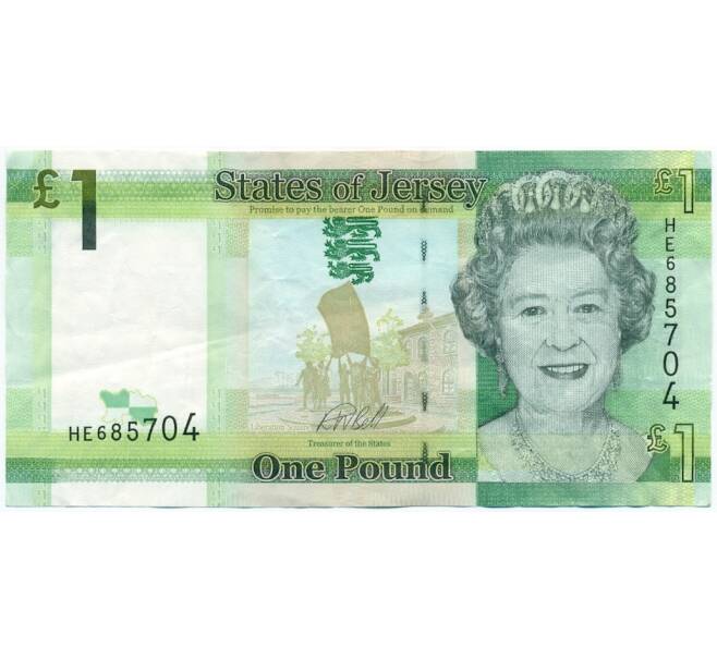 Банкнота 1 фунт 2018 года Джерси (Артикул K11-122402)