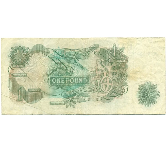 Банкнота 1 фунт 1966 года Великобритания (Банк Англии) (Артикул K11-122413)