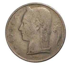 5 франков 1961 года Бельгия — Надпись на фламандском (BELGIE) — Фото №1