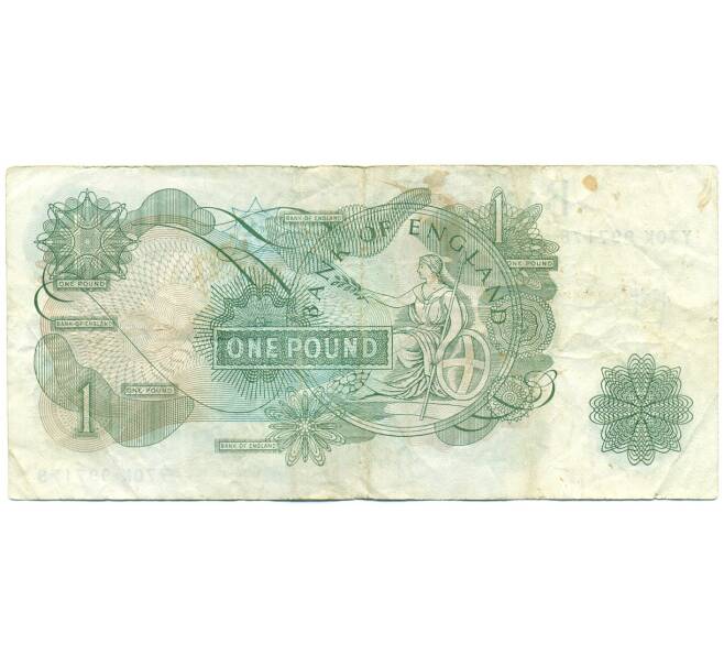 Банкнота 1 фунт 1970 года Великобритания (Банк Англии) (Артикул K11-122428)