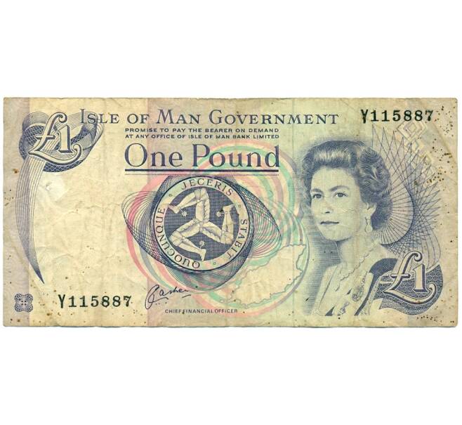 Банкнота 1 фунт 1991 года Остров Мэн (Артикул K11-122440)