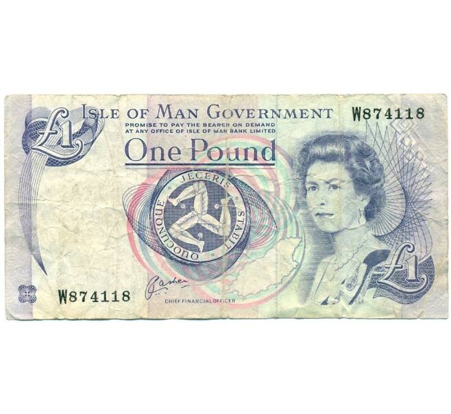 Банкнота 1 фунт 1991 года Остров Мэн (Артикул K11-122443)