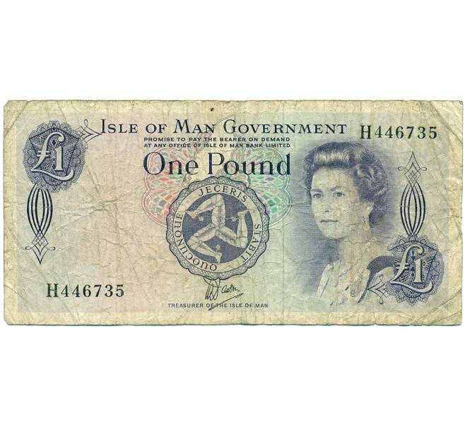 Банкнота 1 фунт 1979 года Остров Мэн (Артикул: K11-122482) — Фото №1