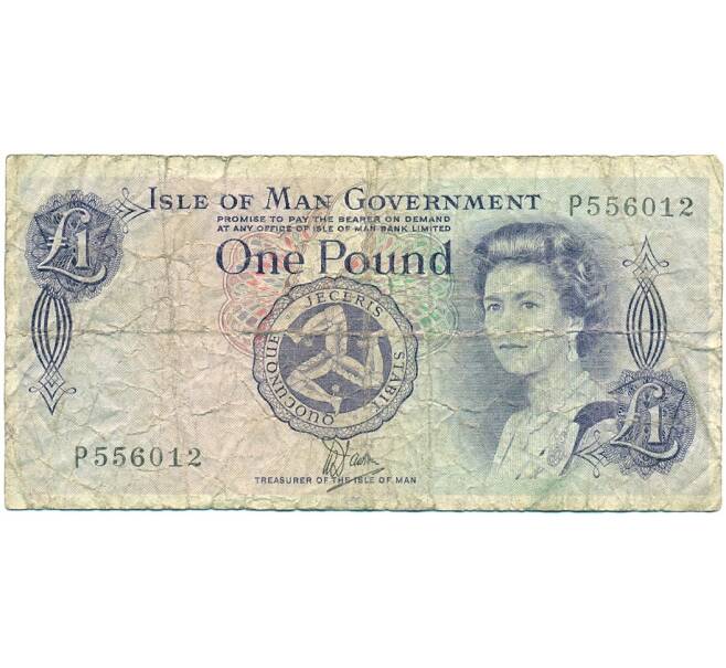 Банкнота 1 фунт 1979 года Остров Мэн (Артикул: K11-122483) — Фото №1