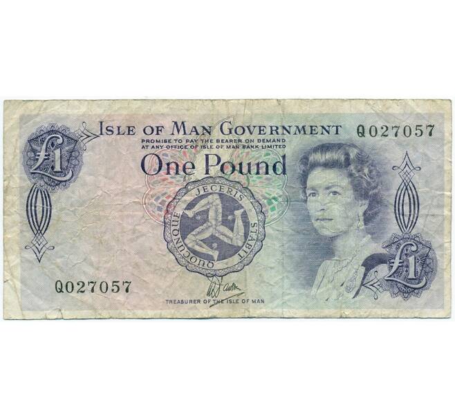 Банкнота 1 фунт 1979 года Остров Мэн (Артикул K11-122484)