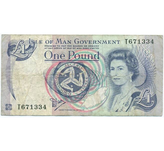 Банкнота 1 фунт 1990 года Остров Мэн (Артикул: K11-122495) — Фото №1