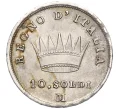 Монета 10 сольдо 1810 года Наполеоновское королевство Италия (Артикул M2-72239)