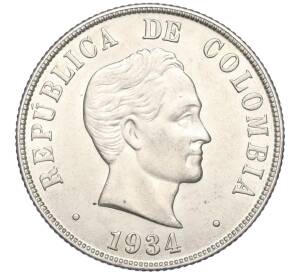 50 сентаво 1934 года Колумбия