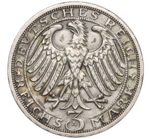 3 рейхсмарки 1928 года А Германия «900 лет Наумбургу» — Фото №2