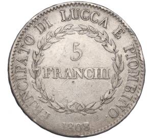5 франков 1808 года Лукка и Пьомбиньо