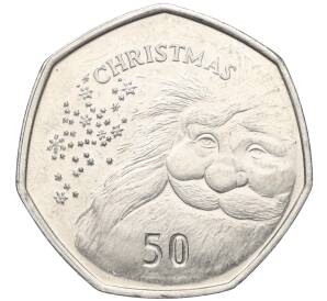 50 пенсов 2007 года Гибралтар «Рождество» — Фото №1