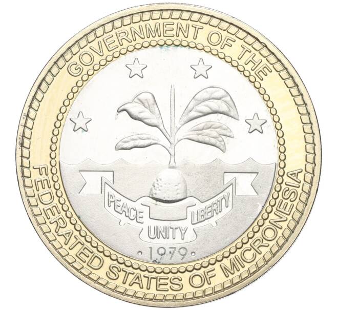 Монета 1 доллар 2004 года Микронезия «21-й президент США — Честер Алан Артур» (Артикул T11-03520)