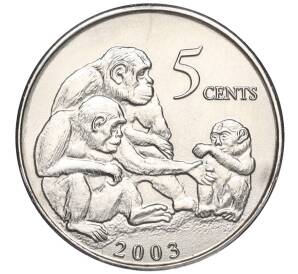 5 центов 2003 года Либерия