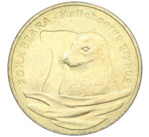 2 злотых 2007 года Польша «Всемирная природа — Длинномордый тюлень» — Фото №1