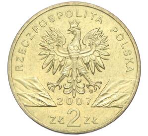 2 злотых 2007 года Польша «Всемирная природа — Длинномордый тюлень» — Фото №2