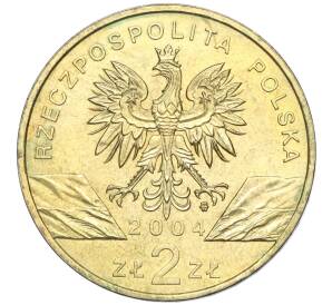 2 злотых 2004 года Польша «Всемирная природа — Морская свинья» — Фото №2