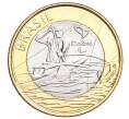 Монета 1 реал 2015 года Бразилия «XV летние Паралимпийские игры — Рио-де-Жанейро 2016 — Параканоэ» (Артикул M2-72287)