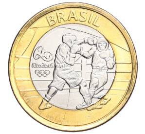 1 реал 2016 года Бразилия «XXXI летние Олимпийские Игры в Рио-де-Жанейро 2016 — Бокс»