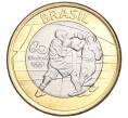 Монета 1 реал 2016 года Бразилия «XXXI летние Олимпийские Игры в Рио-де-Жанейро 2016 — Бокс» (Артикул M2-72290)