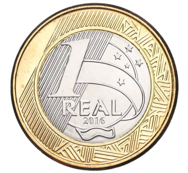 Монета 1 реал 2016 года Бразилия «XXXI летние Олимпийские Игры в Рио-де-Жанейро 2016 — Бокс» (Артикул M2-72291)