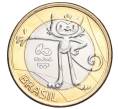 Монета 1 реал 2016 года Бразилия «XXXI летние Олимпийские Игры в Рио-де-Жанейро 2016 — Винисиус» (Артикул M2-72302)