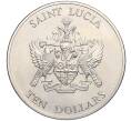 Монета 10 долларов 1982 года Сент-Люсия «200 лет сражению у островов Всех Святых» (Артикул K2-0206)