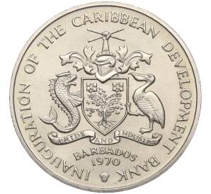 4 доллара 1970 года Барбадос «ФАО»