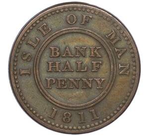 Токен 1/2 пенни 1811 года Остров Мэн — Фото №1