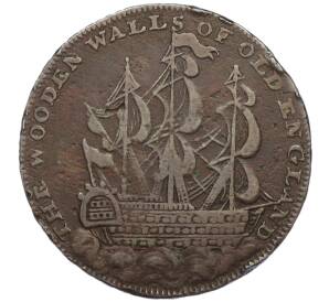 Токен 1/2 пенни 1795 года Великобритания (Йорк)