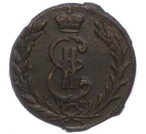 1 копейка 1779 года КМ «Сибирская монета» в мини слабе ННР (XF40BN)