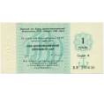 Банкнота 1 рубль 1989 года Отрезной чек Банка для внешней торговли СССР (Артикул K11-122719)