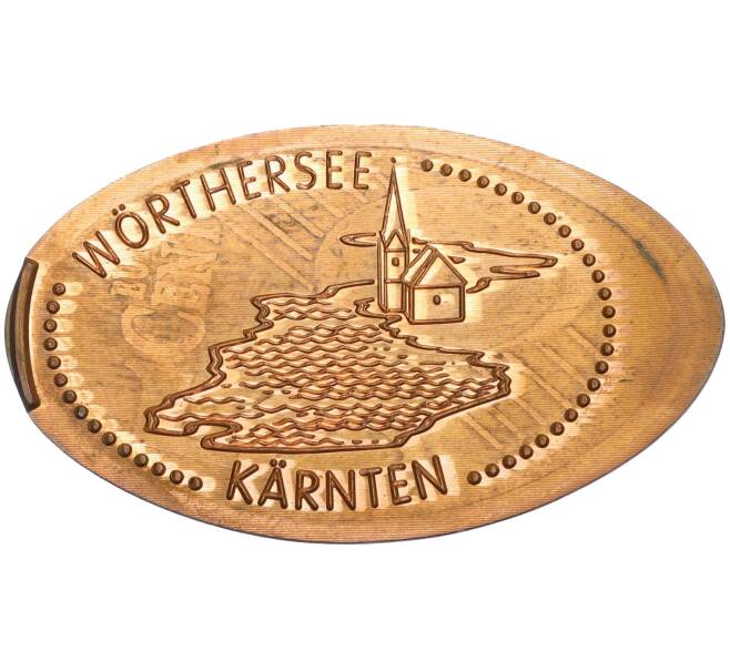 Жетон из монеты «Карантания — озеро Вотерзее» Австрия (Артикул K11-122818)