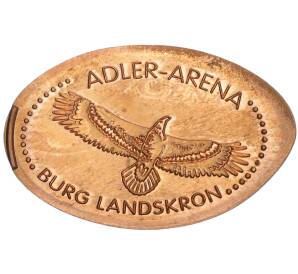 Жетон из монеты «Адлер Арена (птичий парк) — замок Ландскрон» Австрия