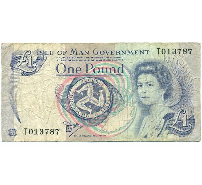 Банкнота 1 фунт 1990 года Остров Мэн (Артикул K11-123082)
