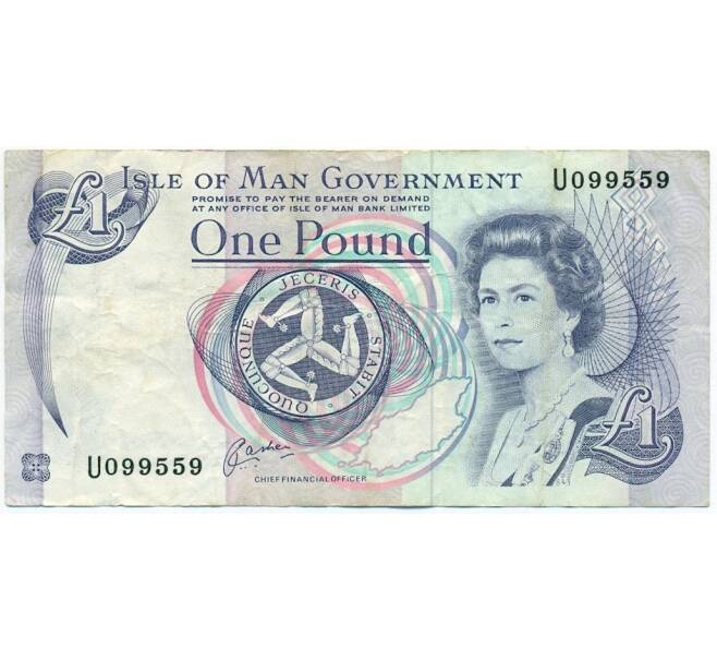 Банкнота 1 фунт 1991 года Остров Мэн (Артикул K11-123096)