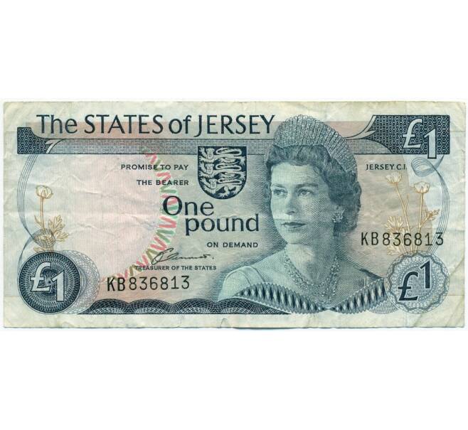 Банкнота 1 фунт 1976 года Джерси (Артикул K11-123099)