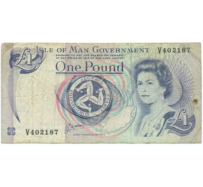 Банкнота 1 фунт 1991 года Остров Мэн (Артикул K11-123140)