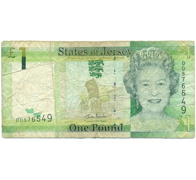 Банкнота 1 фунт 2010 года Джерси (Артикул K11-123150)