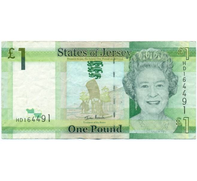 Банкнота 1 фунт 2010 года Джерси (Артикул K11-123153)
