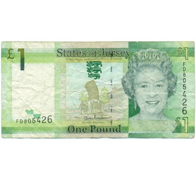 Банкнота 1 фунт 2010 года Джерси (Артикул K11-123154)