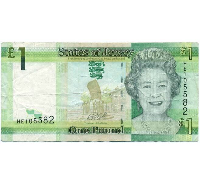Банкнота 1 фунт 2018 года Джерси (Артикул K11-123156)