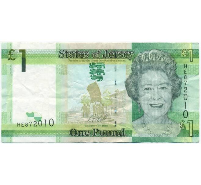 Банкнота 1 фунт 2018 года Джерси (Артикул K11-123170)