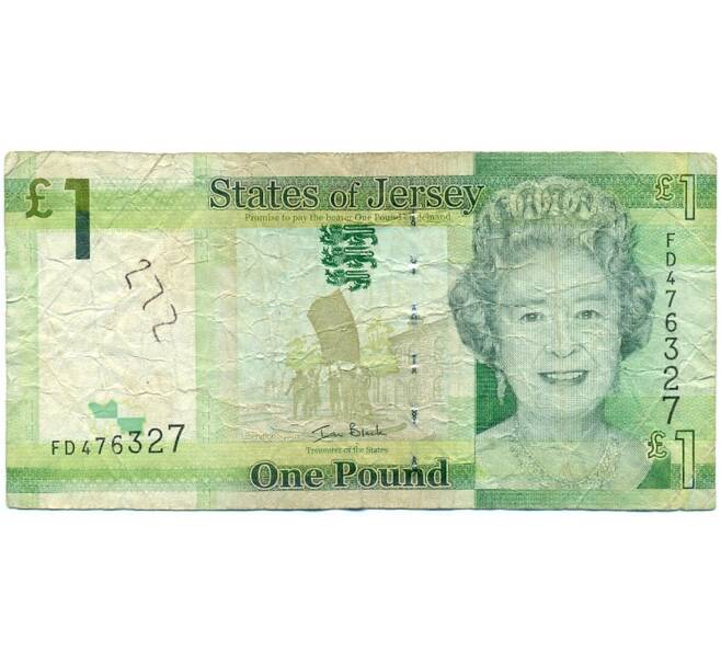 Банкнота 1 фунт 2010 года Джерси (Артикул K11-123172)