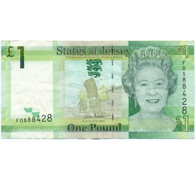Банкнота 1 фунт 2010 года Джерси (Артикул K11-123174)