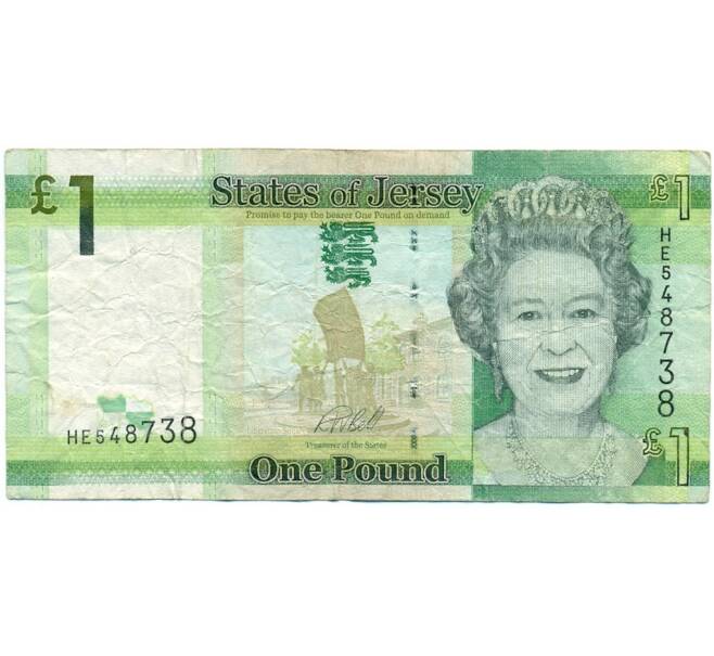 Банкнота 1 фунт 2018 года Джерси (Артикул K11-123179)