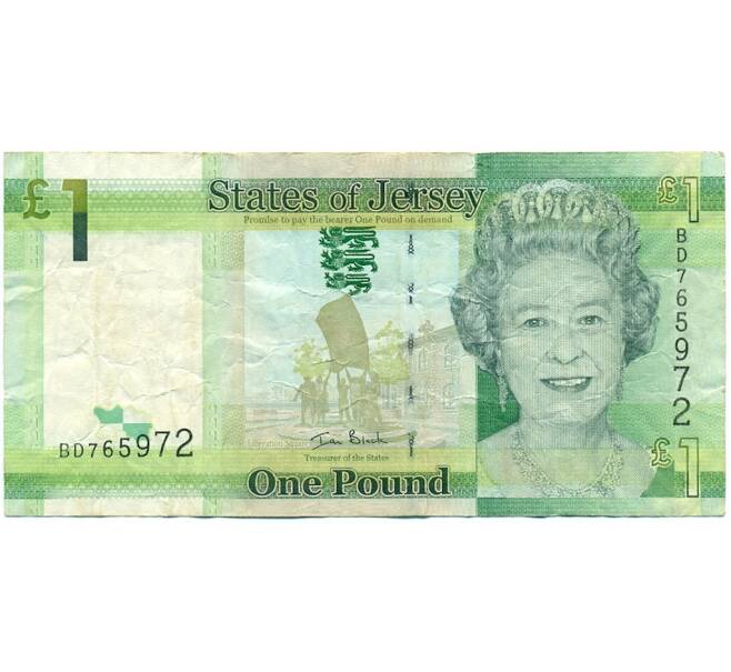 Банкнота 1 фунт 2010 года Джерси (Артикул: K11-123184) — Фото №1