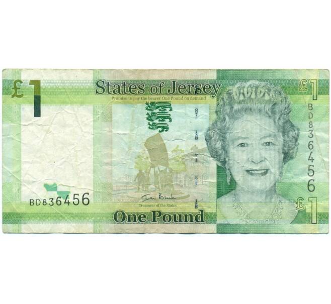 Банкнота 1 фунт 2010 года Джерси (Артикул: K11-123190) — Фото №1