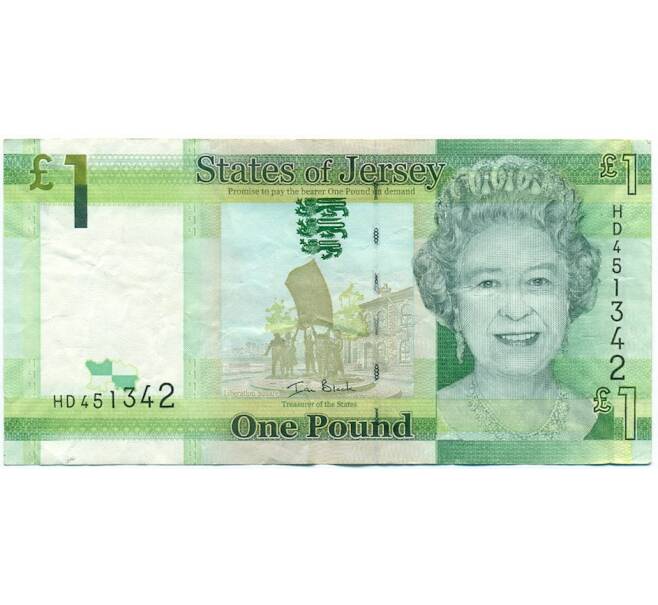 Банкнота 1 фунт 2010 года Джерси (Артикул: K11-123193) — Фото №1
