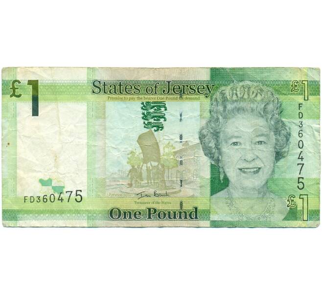 Банкнота 1 фунт 2010 года Джерси (Артикул: K11-123194) — Фото №1