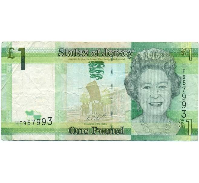 Банкнота 1 фунт 2018 года Джерси (Артикул: K11-123196) — Фото №1